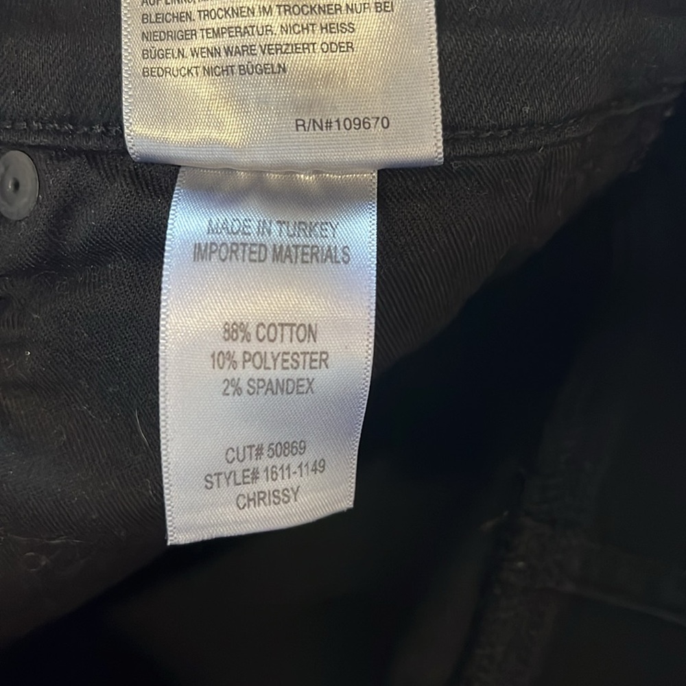 Citizens of Humanity Chrissy High Rise Skinny Jeans in Plush Black Size 28 - Picture 8 of 8